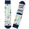 Hallmark Channel Peace & Love Novelty Crew Socks 2 Hallmark Channel Peace & Love Novelty Crew Socks -Toy Store Hallmark Channel Peace and Love Floral Crew Socks 1HKC2301 01