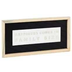Hallmark Family Size Happiness Framed Quote Sign, 14x7