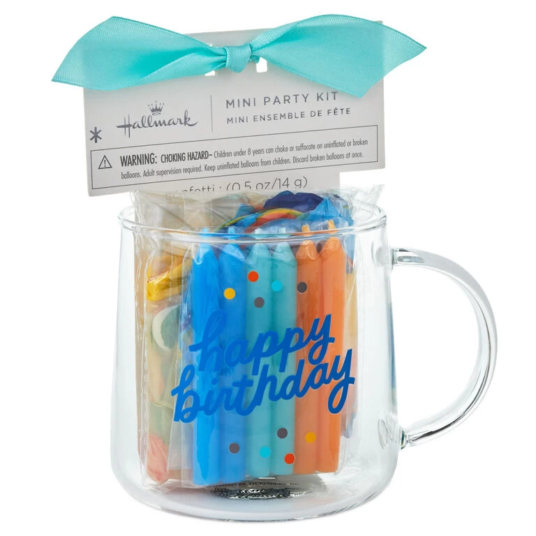 Hallmark Happy Birthday Glass Mug Party Kit 4 Hallmark Happy Birthday Glass Mug Party Kit - Image 2