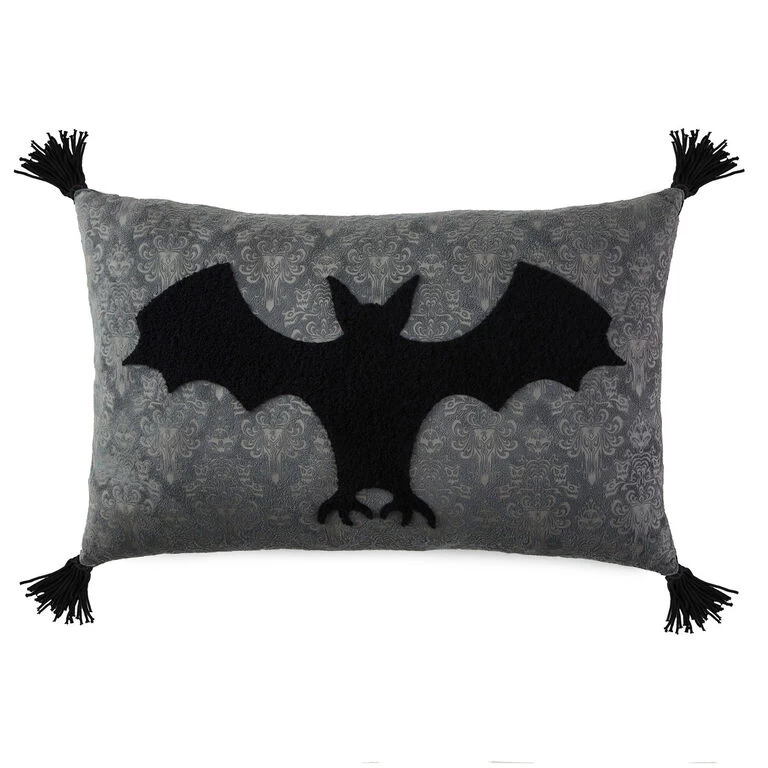 Hallmark Disney The Haunted Mansion Glow-in-the-Dark Bat Pillow, 12x20 3 Hallmark Disney The Haunted Mansion Glow-in-the-Dark Bat Pillow, 12x20
