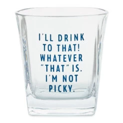 Hallmark I'll Drink To That Lowball Glass, 15 Oz.