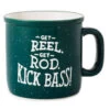 Hallmark Kick Bass Ceramic Mug, 15 Oz. 2 Hallmark Kick Bass Ceramic Mug, 15 Oz. -Toy Store Kick Bass Fishing Puns Mug 1BRW3235 01
