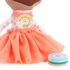 Hallmark Little World Changers™ And Kind Culture Co. The Doll Kind Dark Skin Girl, 12" 12 Hallmark Little World Changers™ And Kind Culture Co. The Doll Kind Dark Skin Girl, 12" -Toy Store Little World Changers Dark Skin Girl Doll With Tokens 1KID2086 03