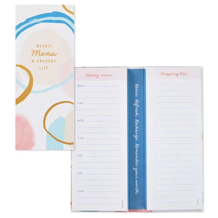 Hallmark Weekly Menu And Grocery List Memo Pad Set In Folio 4 Hallmark Weekly Menu And Grocery List Memo Pad Set In Folio - Image 2