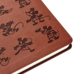 Hallmark Disney Mickey Mouse Brown Faux Leather Journal 12 Hallmark Disney Mickey Mouse Brown Faux Leather Journal -Toy Store Mickey Mouse Drawings Brown Faux Leather Notebook 5HWJ6940 05