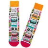 Hallmark Dance Party Cassette Tapes Fun Crew Socks -Toy Store Mix Tapes and Cassettes Novelty Crew Socks 1SOX2068 01