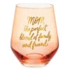 Hallmark Mom, The Perfect Blend Stemless Wine Glass 14 Oz. 1 Hallmark Mom, The Perfect Blend Stemless Wine Glass 14 Oz. -Toy Store Mom the Perfect Blend Stemless Wine Glass 1BRW3213 01