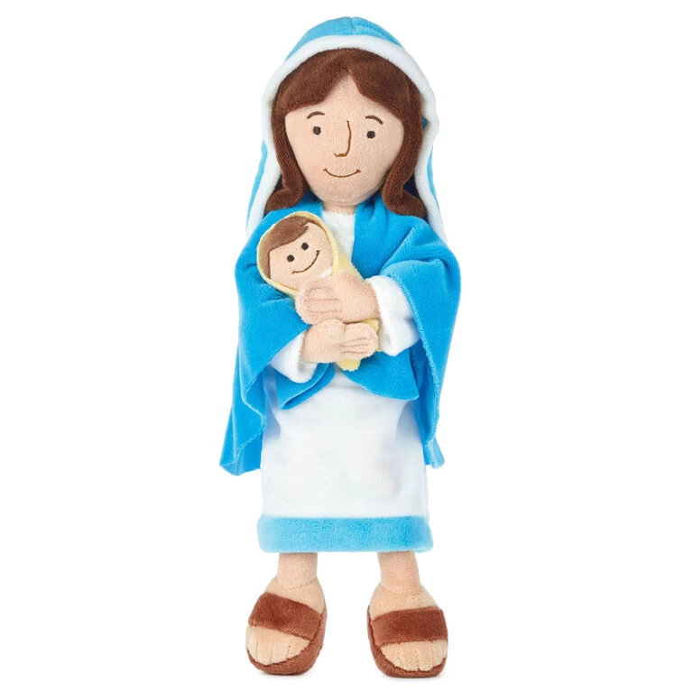 Hallmark Mother Mary Holding Baby Jesus Stuffed Doll, 12.75" 3 Hallmark Mother Mary Holding Baby Jesus Stuffed Doll, 12.75"