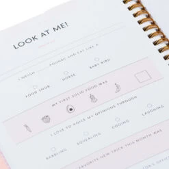 Hallmark My First Year Baby Book For Girl -Toy Store My First Year Pink Baby Book for Girl 1BBA4136 07