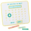 Hallmark So Excited To Meet You Magnetic Baby Countdown Board 2 Hallmark So Excited To Meet You Magnetic Baby Countdown Board -Toy Store New Baby Pregnancy Countdown Calendar 1BBY4821 01