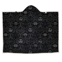 Hallmark Disney Tim Burton's The Nightmare Before Christmas Jack Skellington Hooded Blanket