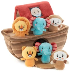 Hallmark Noah's Ark And Animals Plush Playset, 7 Pieces -Toy Store Noahs Ark and Animals Plush Toy 1KFA2015 03