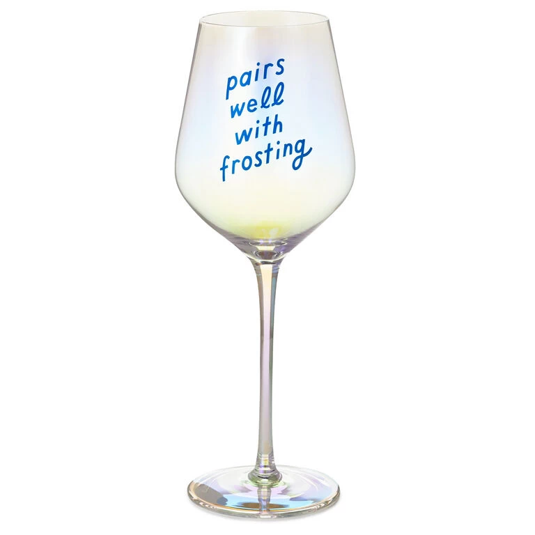 Hallmark Pairs Well With Frosting Wine Glass, 20 Oz. 3 Hallmark Pairs Well With Frosting Wine Glass, 20 Oz.