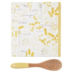 Hallmark Pasta Recipe Organizer Book With Wooden Strainer Spoon 9 Hallmark Pasta Recipe Organizer Book With Wooden Strainer Spoon -Toy Store PastaThemed Recipe Binder With Wood Spoon 1TOG1035 04