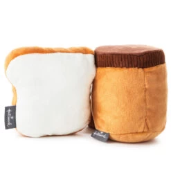 Hallmark Better Together Peanut Butter And Jelly Magnetic Plush, 5" 7 Hallmark Better Together Peanut Butter And Jelly Magnetic Plush, 5" -Toy Store Peanut Butter Jar and Bread With Jelly Magnetic Plush 1KID1641 03