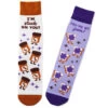 Hallmark Peanut Butter And Jelly Better Together Funny Crew Socks -Toy Store Peanut Butter and Jelly Novelty Crew Socks 1SOX2093 01