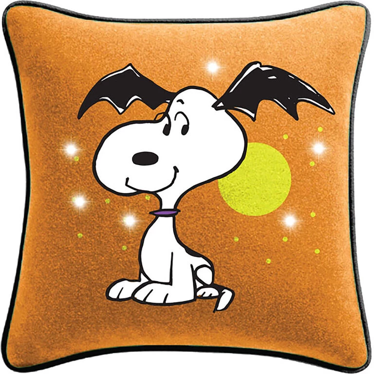 Hallmark Peanuts® Batty Snoopy Light-Up Pillow, 16.5x16.5 3 Hallmark Peanuts® Batty Snoopy Light-Up Pillow, 16.5x16.5