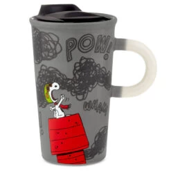 Hallmark Peanuts® Flying Ace Snoopy Color Changing Travel Mug, 16 Oz. -Toy Store Peanuts Snoopy Flying Ace Color Change Travel Mug 1PAJ3528 04