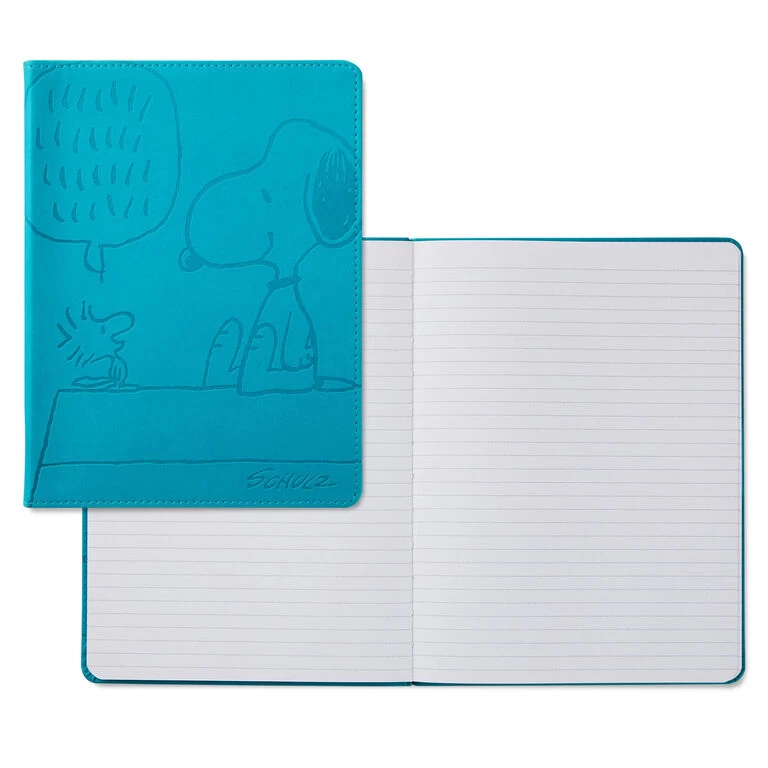 Hallmark Peanuts® Snoopy And Woodstock Faux Leather Notebook 4 Hallmark Peanuts® Snoopy And Woodstock Faux Leather Notebook - Image 2