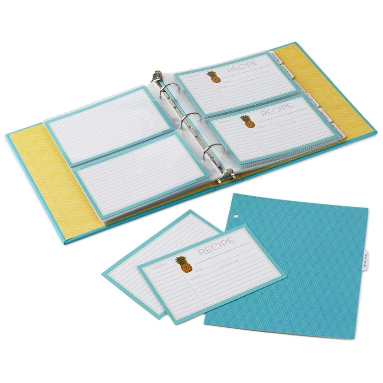 Hallmark Pineapple Recipe Organizer Book 5 Hallmark Pineapple Recipe Organizer Book - Image 3