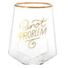 Hallmark Pinot Problem Geometric Stemless Wine Glass, 19 Oz. 1 Hallmark Pinot Problem Geometric Stemless Wine Glass, 19 Oz. -Toy Store Pinot Problem Geometric Stemless Wine Glass 1BRW3239 01