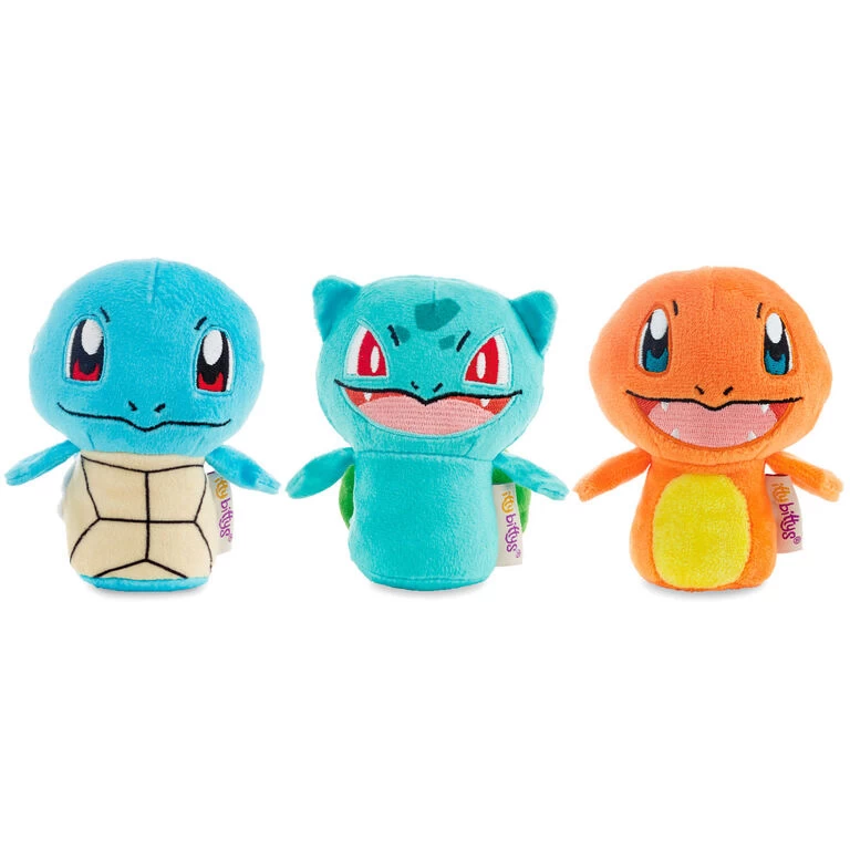 Hallmark Itty Bittys® Pokémon Plush Collector Set Of 3 3 Hallmark Itty Bittys® Pokémon Plush Collector Set Of 3