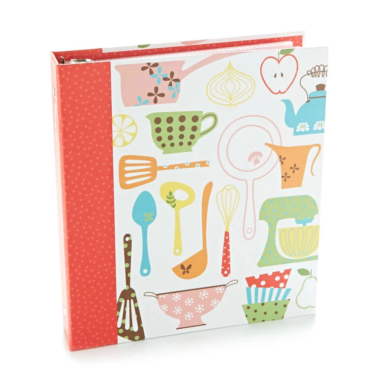 Hallmark Retro Recipe Organizer Binder 3 Hallmark Retro Recipe Organizer Binder