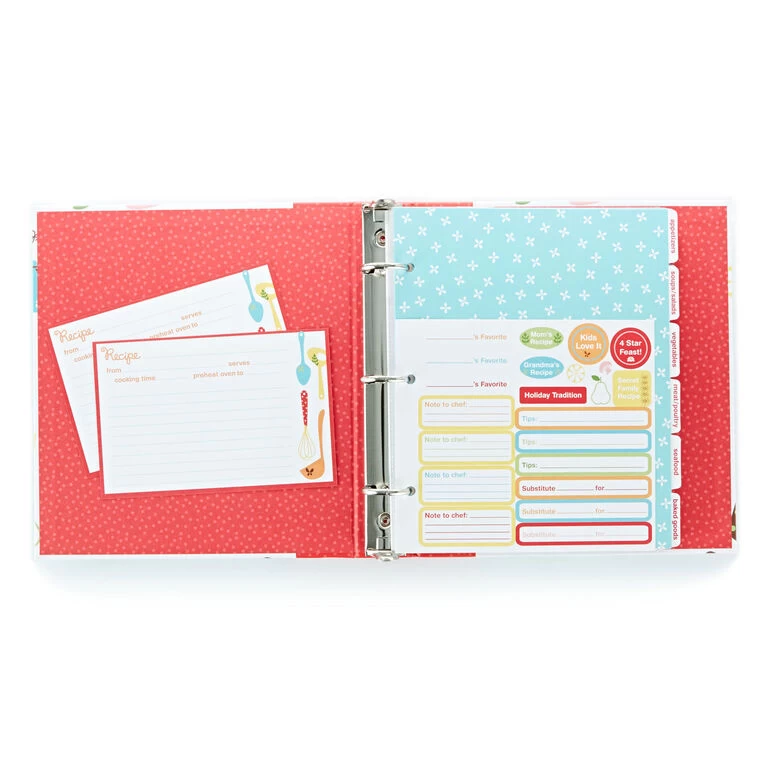 Hallmark Retro Recipe Organizer Binder 4 Hallmark Retro Recipe Organizer Binder - Image 2