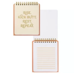 Hallmark Kick Butt, Repeat Easel Notebook 13 Hallmark Kick Butt, Repeat Easel Notebook -Toy Store Rise Kick Butt Rest Repeat Easel Notebook 3HWJ2108 04