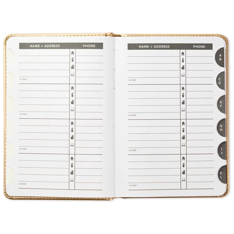 Hallmark Satin Gold Address Book 5 Hallmark Satin Gold Address Book - Image 3
