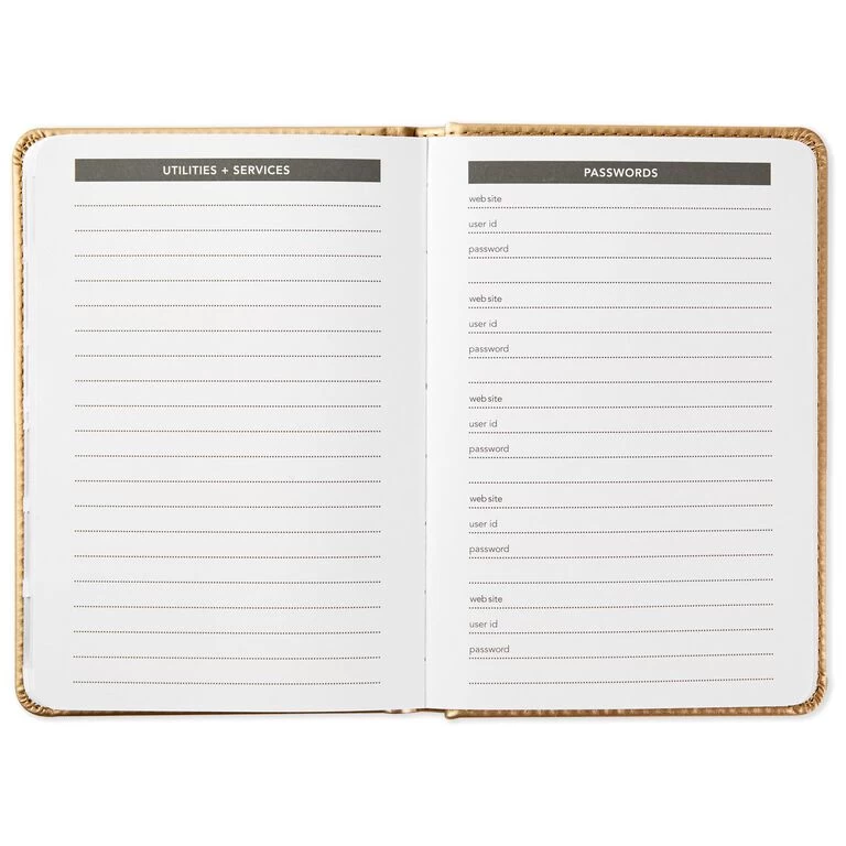 Hallmark Satin Gold Address Book 7 Hallmark Satin Gold Address Book - Image 5