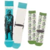 Hallmark Star Wars: The Mandalorian™ And Grogu™ Adult And Child Novelty Crew Socks, Set Of 2 2 Hallmark Star Wars: The Mandalorian™ And Grogu™ Adult And Child Novelty Crew Socks, Set Of 2 -Toy Store Set of 2 Star Wars Mandalorian Outlaw and Kid Socks 1SHP2154 01