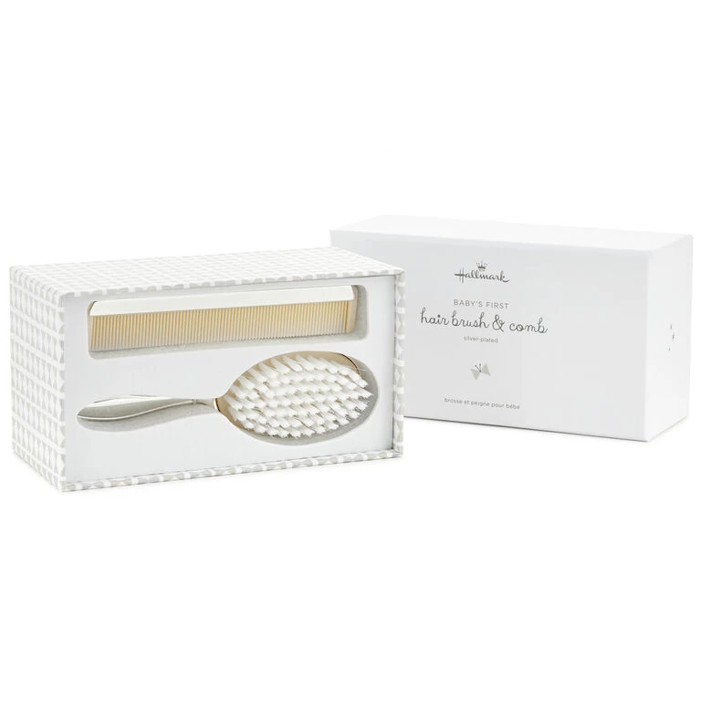 Hallmark Baby's First Hair Brush And Comb, Set Of 2 3 Hallmark Baby's First Hair Brush And Comb, Set Of 2