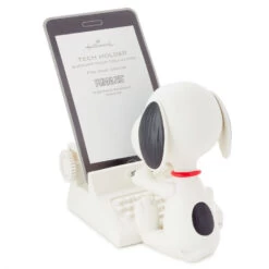 Hallmark Peanuts® Snoopy Cell Phone Holder -Toy Store Snoopy at Typewriter Cell Phone Holder 1PAJ3519 04