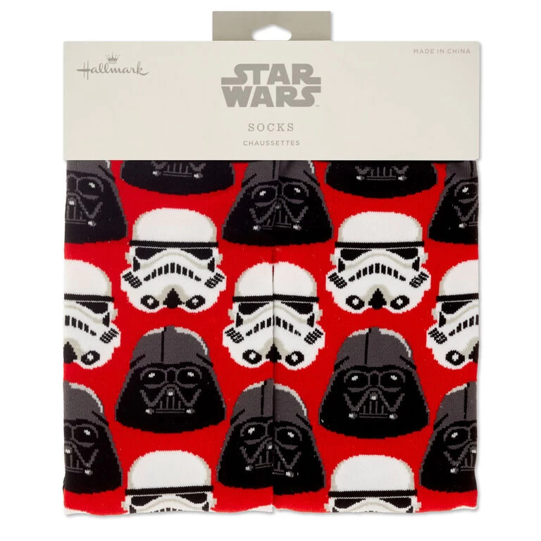 Hallmark Star Wars™ Darth Vader™ And Stormtrooper™ Helmet Novelty Crew Socks 6 Hallmark Star Wars™ Darth Vader™ And Stormtrooper™ Helmet Novelty Crew Socks - Image 4
