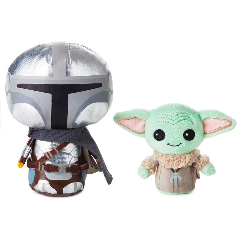 Hallmark Itty Bittys® Star Wars™ The Mandalorian™ And Grogu™ Plush, Set Of 2 3 Hallmark Itty Bittys® Star Wars™ The Mandalorian™ And Grogu™ Plush, Set Of 2