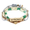 Hallmark Strong And Courageous Bracelets, Set Of 4 2 Hallmark Strong And Courageous Bracelets, Set Of 4 -Toy Store Strong and Courageous Beaded and Gold Bracelets 1REL1080 01