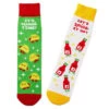 Hallmark Tacos And Hot Sauce Better Together Funny Crew Socks 1 Hallmark Tacos And Hot Sauce Better Together Funny Crew Socks -Toy Store Tacos and Hot Sauce Novelty Crew Socks 1SOX2095 01