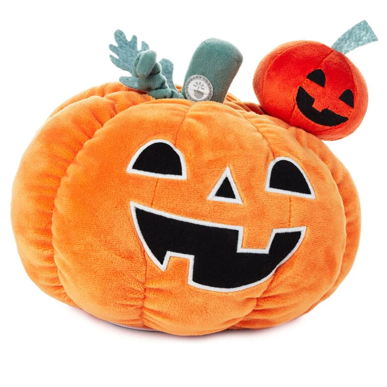 Hallmark Tricks Or Treats Pumpkins Singing Plush With Motion, 8.5" 3 Hallmark Tricks Or Treats Pumpkins Singing Plush With Motion, 8.5"