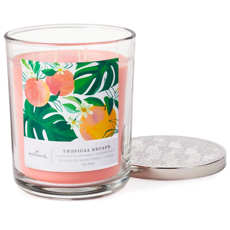 Hallmark Tropical Escape 3-Wick Jar Candle, 16 Oz. 5 Hallmark Tropical Escape 3-Wick Jar Candle, 16 Oz. - Image 3