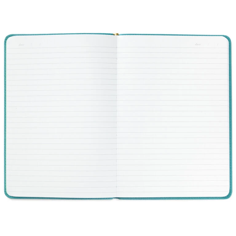 Hallmark Turquoise Faux Leather Notebook With Pen 6 Hallmark Turquoise Faux Leather Notebook With Pen - Image 4