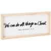 Hallmark We Can Do All Things In Christ Wooden Quote Sign, 15x7 1 Hallmark We Can Do All Things In Christ Wooden Quote Sign, 15x7 -Toy Store We Can Do All Things in Christ Wooden Quote Sign 1SNN1054 01