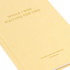 Hallmark While I Was Waiting Prompted Pregnancy Journal -Toy Store Yellow Prompted Pregnancy Journal 1BBA4141 08