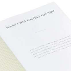 Hallmark While I Was Waiting Prompted Pregnancy Journal -Toy Store Yellow Prompted Pregnancy Journal 1BBA4141 09