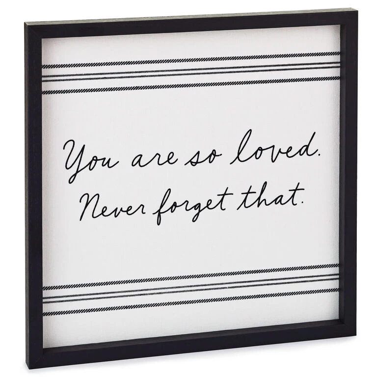 Hallmark You Are So Loved Framed Quote Sign, 12x12 3 Hallmark You Are So Loved Framed Quote Sign, 12x12