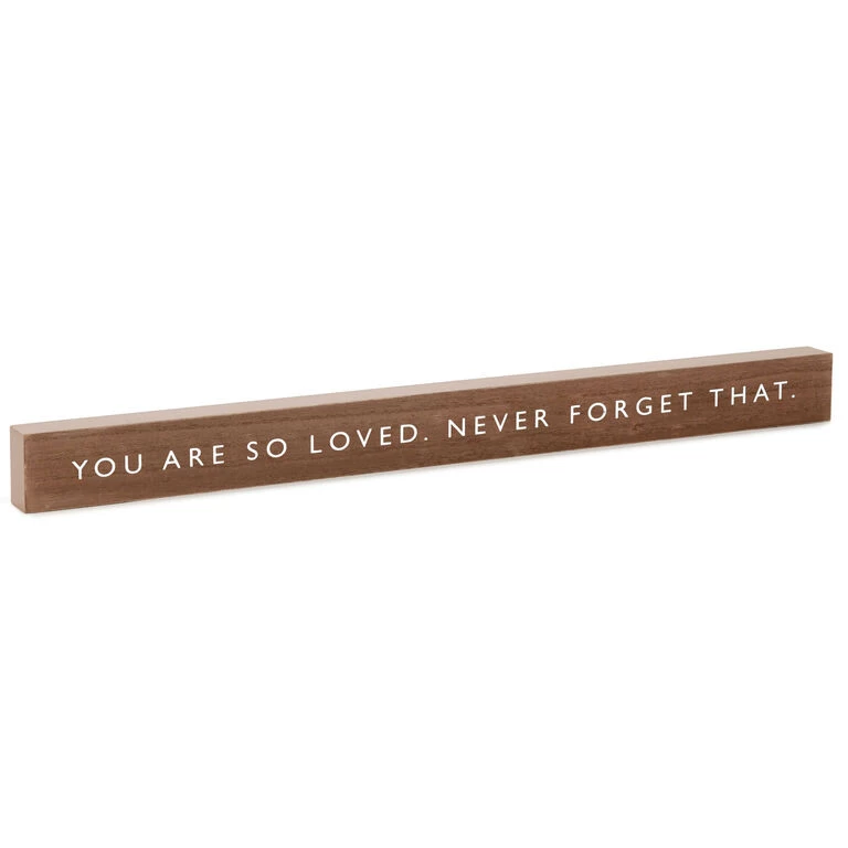 Hallmark You Are So Loved Wood Quote Sign, 23.5x2 3 Hallmark You Are So Loved Wood Quote Sign, 23.5x2